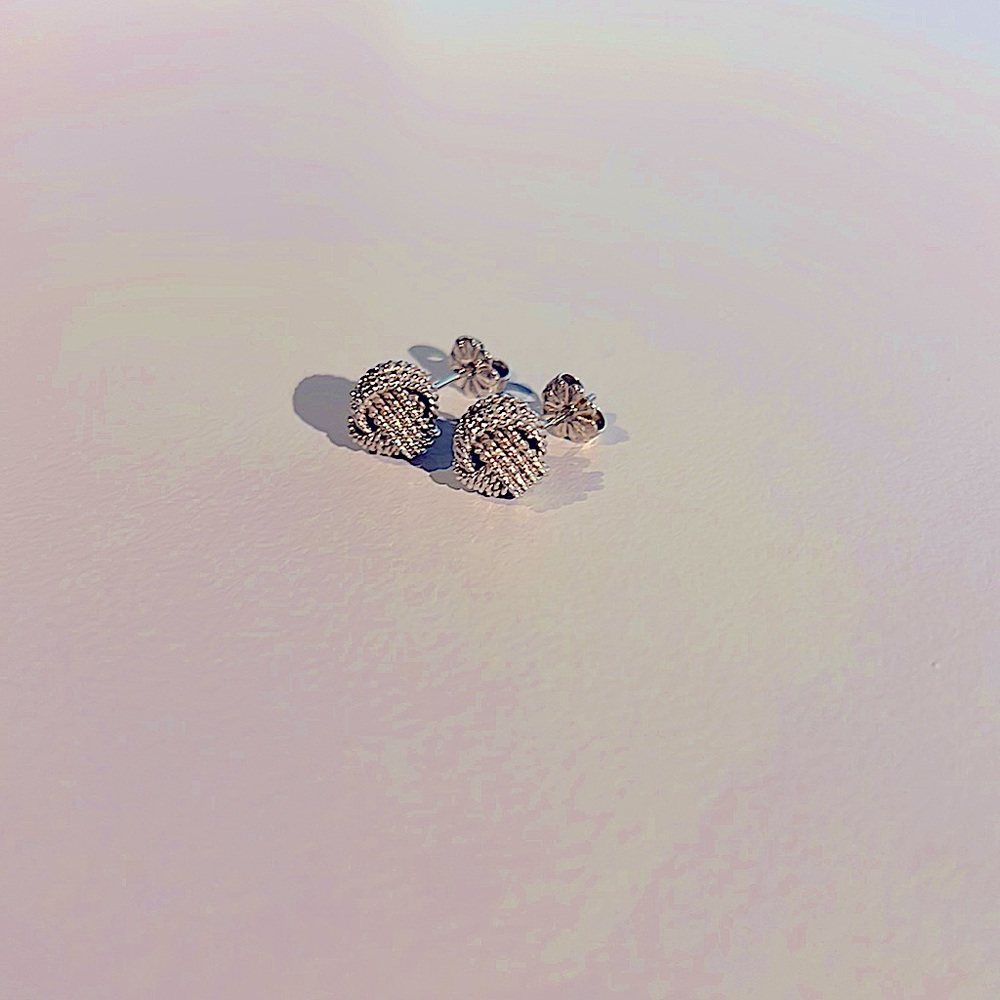 Tiffany & Co Twist Knot Earrings in Sterling Silver